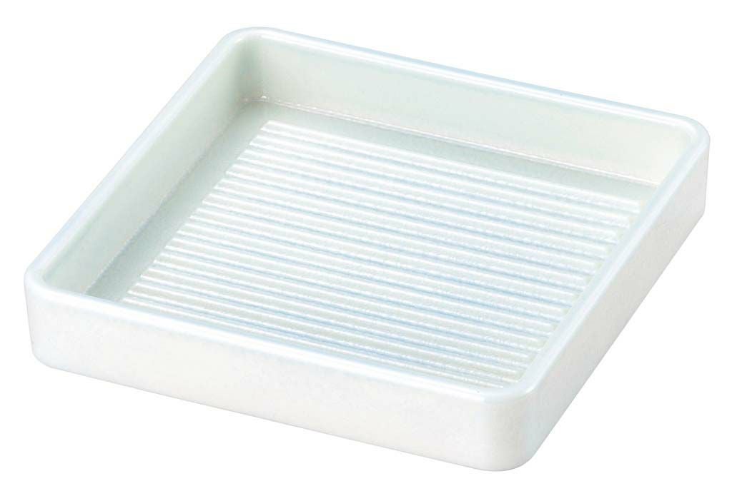 角肉皿 20cm 角 白塗 業務用 6818010 【メーカー取寄せ】